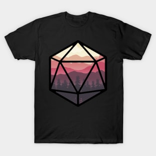 Fire Sunset D20 T-Shirt